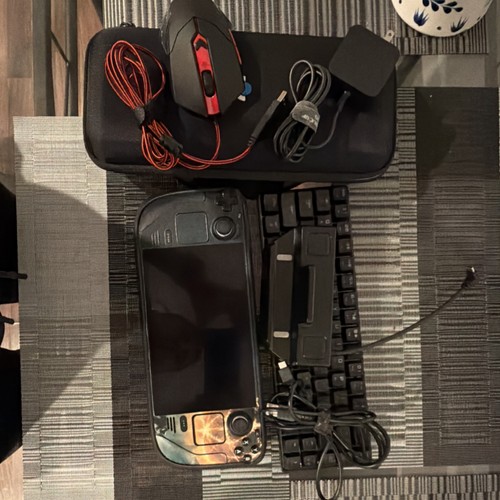 Steam deck Bundle with Keyboard, Mouse, Dock, Charger, 1TB microSD