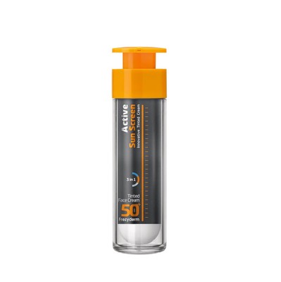 FREZYDERM Active Sun Screen getönte Gesichtscreme LSF 50+ 50ml