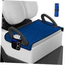 Universal Golf Cart Seat Covers with A Golf Towel , Golf Club Car seat Blue