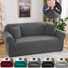 1/2/3/4 Seater Jacquard Sofa Slipcover Elastic Couch Covers Dustproof Protector