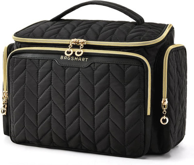 Travel Toiletry Bag, Large Wide-Open Travel Bag for Toiletries, Makeup Cosmetic