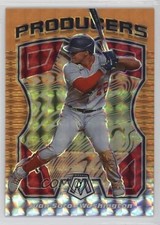 2021 Panini Mosaic Producers Fluorescent Orange Prizm 56/99 Juan Soto #P6 o7m