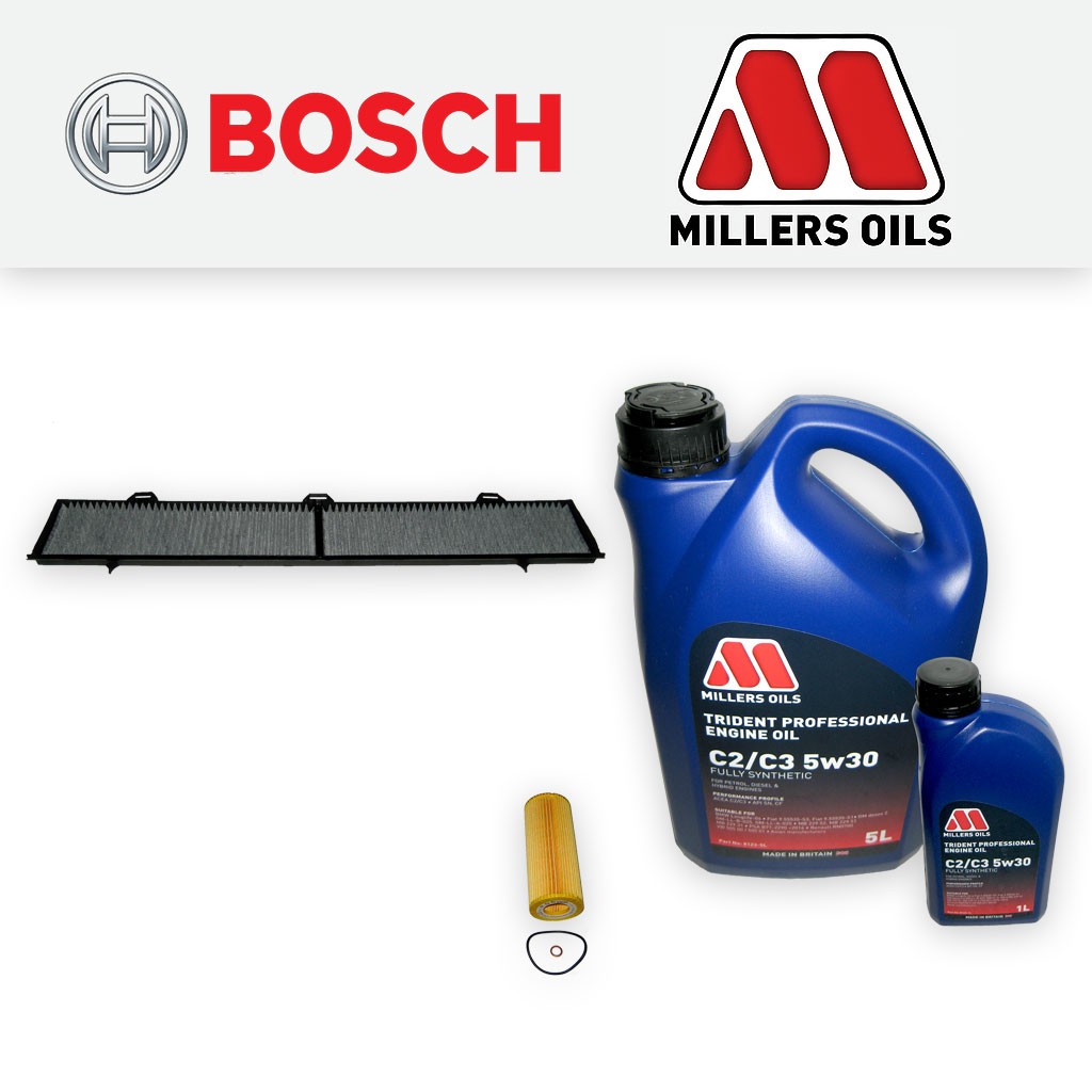 SERVICE KIT for BMW 3 SERIES 318D M47 E90 E91 OIL CABIN FILTERS +OIL (2005-2007)