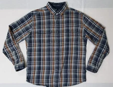 Kuhl Lightweight Flannel Long Sleeve Button Up Plaid Mens L Shirt *IMPERFECTION