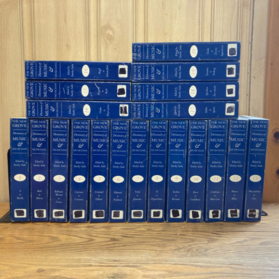 20 Volume GROVE DICTIONARY of MUSIC and MUSICIANS Paperback
