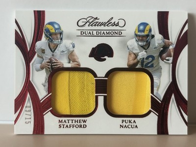 Matthew Stafford & Puka Nacua /15 - 2025 Flawless - Dual Diamond (Jersey Match)