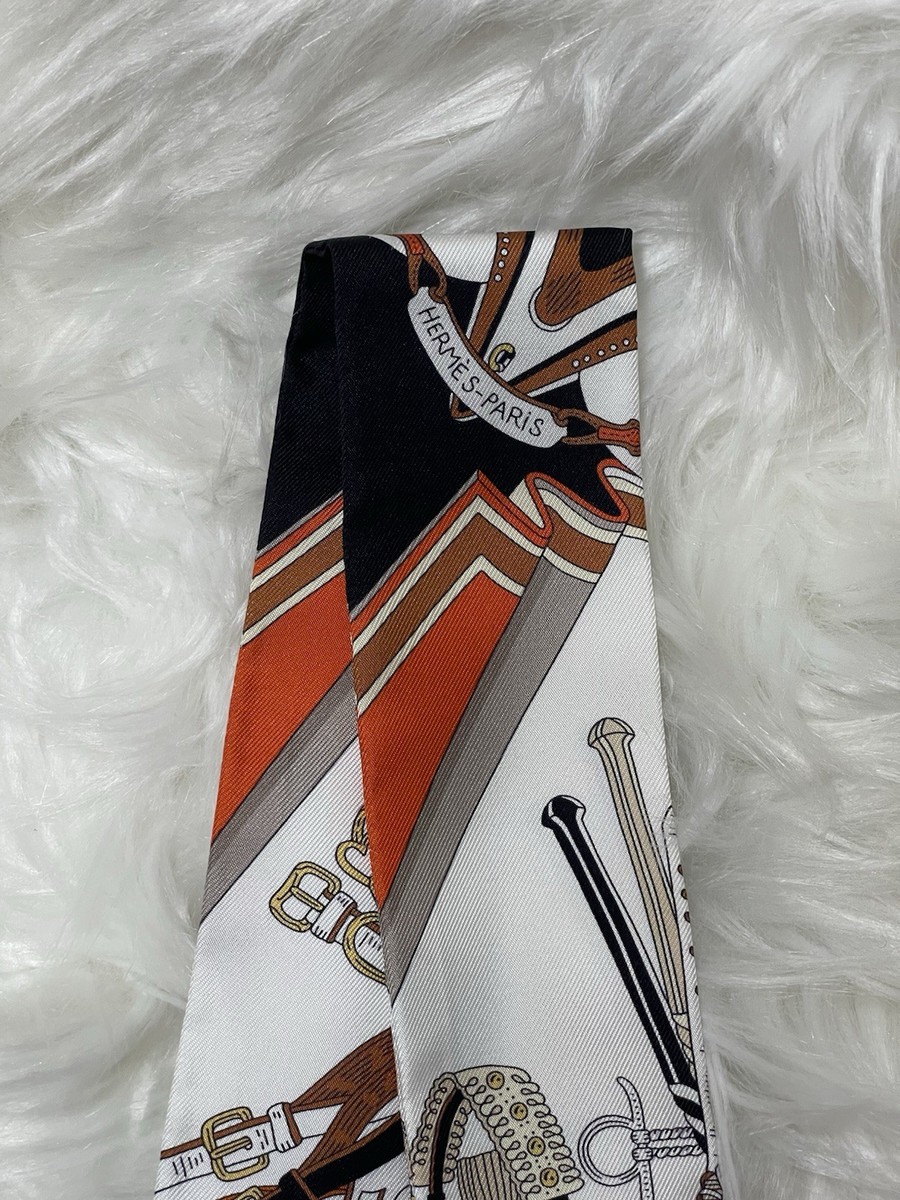 Hermes Twilly BOUQUETS SELLIER TWILLY Blanc / Noir / Caramel Brand
