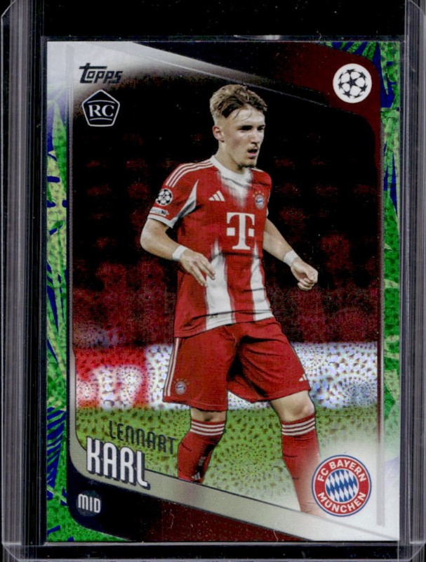 2025-26 Topps Carnaval UEFA Lennart Karl RC Rookie #187 Bayern Munchen