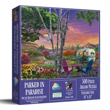 SunsOut Parked in Paradise 500 pc Jigsaw Puzzle