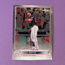 Topps Juan Soto Washington Nationals 2022 Chrome Baseball Card #129