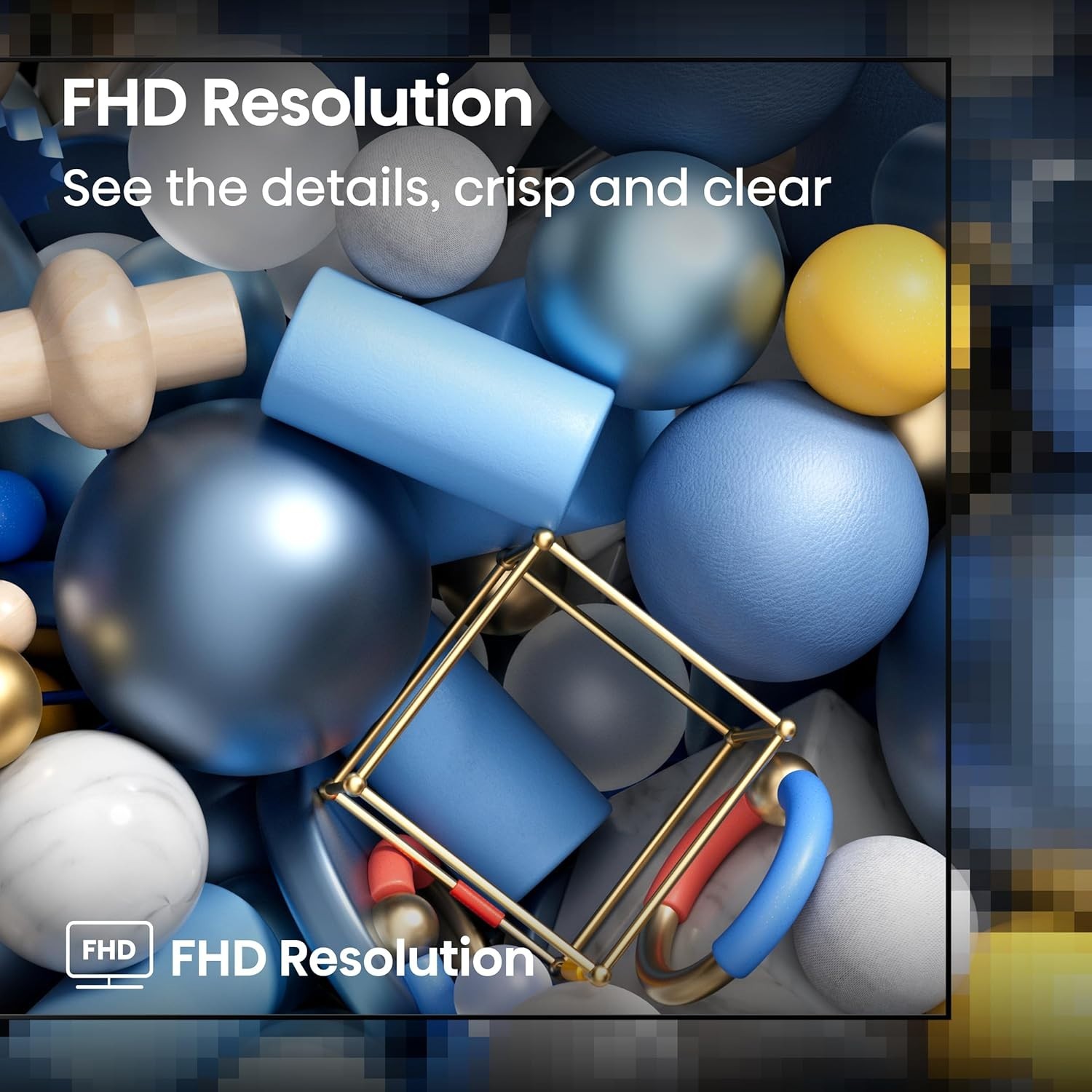 Slim Bezel 43" Alexa TV, 1080p Full HD, Built-in Wi-Fi