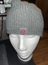 Burton Beanie Hat Snowboard Womens OSFA Gray Soft Ribbed Knit Snowboard Ski