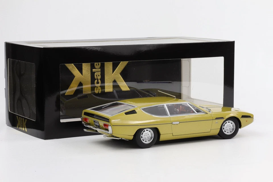 1:18 KK-Scale Lamborghini Espada S2 Coupè 1970 V12 Oro Metallico + Figura - Immagine 4 di 4