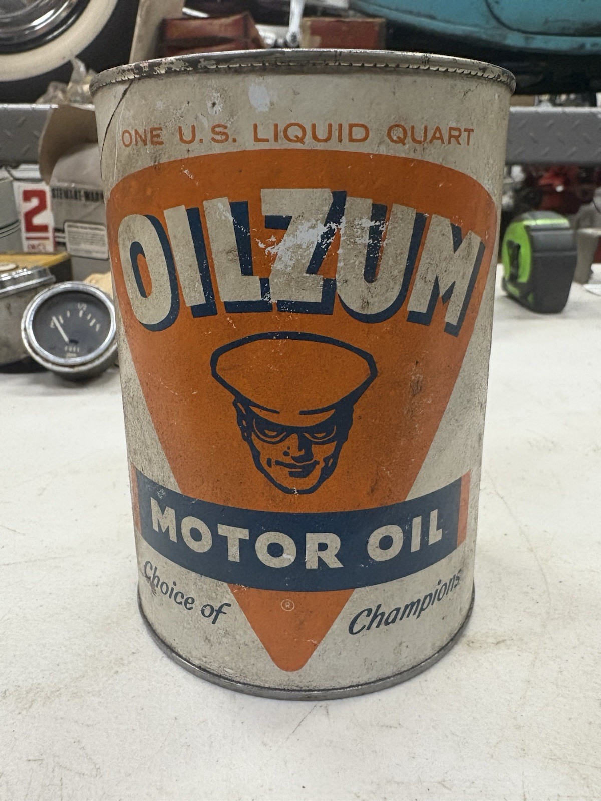 Oilzum Motor Oil Can - Empty