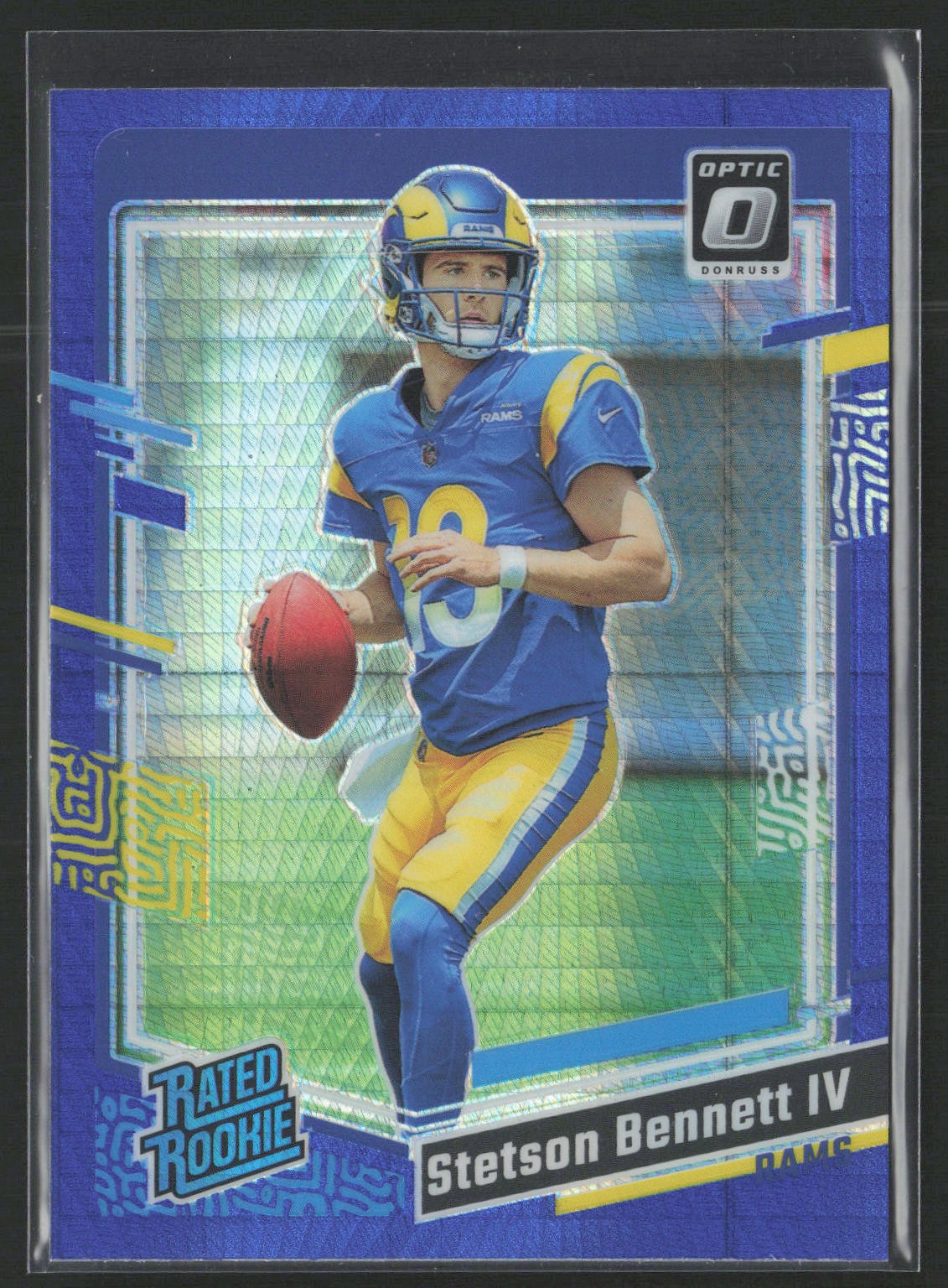 2023 Donruss Optic #267 Stetson Bennett Blue Hyper