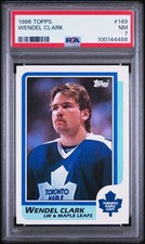 1986 TOPPS WENDEL CLARK 149 ROOKIE CARD - PSA 7. rookie card picture