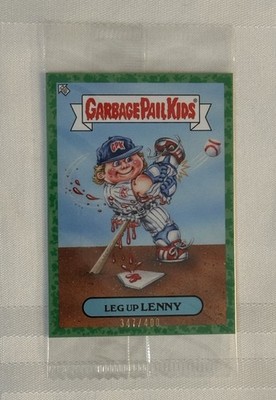 2025 Topps Garbage Pail Kids  Leg Up Lenny  Green /400 PSA Magazine Exclsive GPK