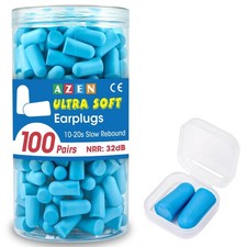 200pcs Ear Plugs Soft Foam Sleep 100pair Travel Noise Shooting Working Lot Bulk