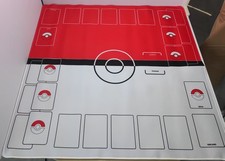 24" Pokemon TCG CCG Playmat 2 Players Board Game Mat Pok ball Non-Slip Mouse Pad