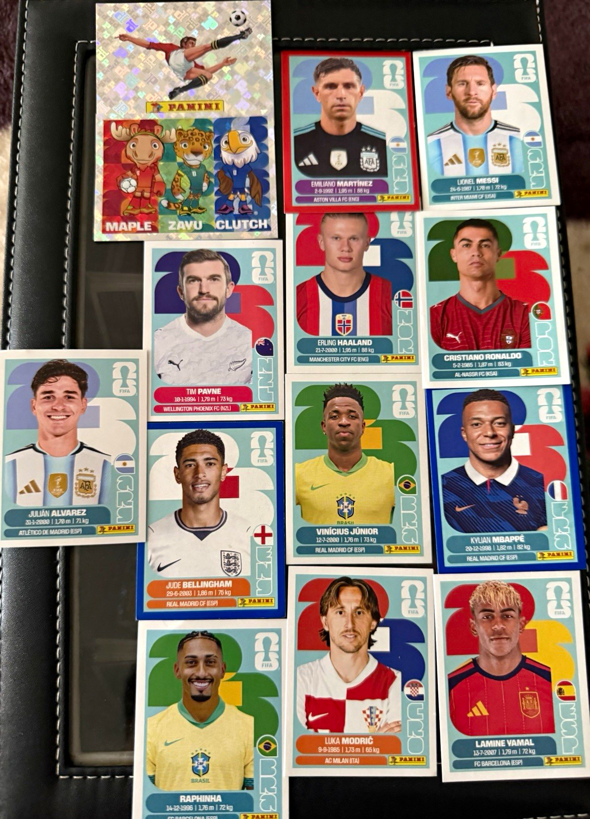 Panini FIFA World Cup 2026 Soccer Trading Cards Lot of 27 - Messi, Ronaldo
