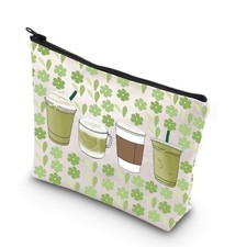 G2TUP Matcha Makeup Bag Latte Lover Gift Green Tea