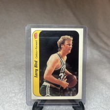 1986-87 Fleer Basketball Sticker #2 of 11 Larry Bird Boston Celtics
