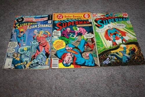 Lot Of 3 Vintage Superman DC Comics 1970's
