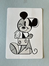 Disney Mickey Mouse Postcard Print Special Edition Disney Rewards Abstract Art