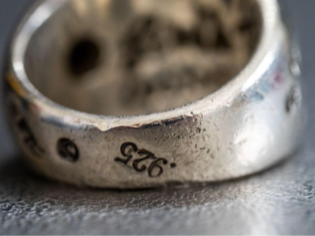 BWL Bill Wall Leather Sterling Silver 925 13 Ring with Stone