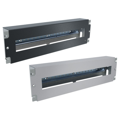 19'' RACK DIN Rail Verteilerfeld 1U 3U Schwarz Grau