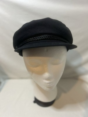 #ad Brixton Black Fiddler Cap Classic Unisex Fisherman Cap Size Medium 7 1 4 $15.99