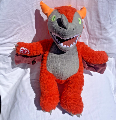 Build A Bear Great Wolf Lodge MagiQuest Charlock MagicQuest Red Dragon Plush