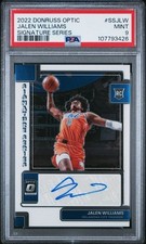 2022 Donruss Optic Jalen Williams Signature Series Rookie Auto PSA 9