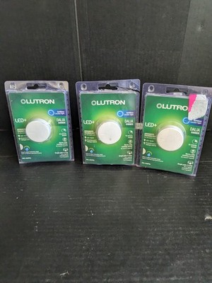 Lutron Dalia LED+ Dimmer Switch White 3 pk SoftGlow Locator Light RCL-153PNL-WH3