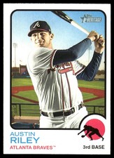 Austin Riley 2022 Topps Heritage #193 Braves MLB READ FREE SHIPPING AutographDen