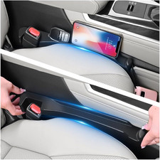 2PCS Car Seat Gap Filler Organizer with Storage Slot  Hook,Car Seat Gap Filler