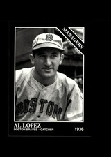 Al Lopez MGR : 1993 Conlon Collection TSN MLB Card #844 : Boston Braves