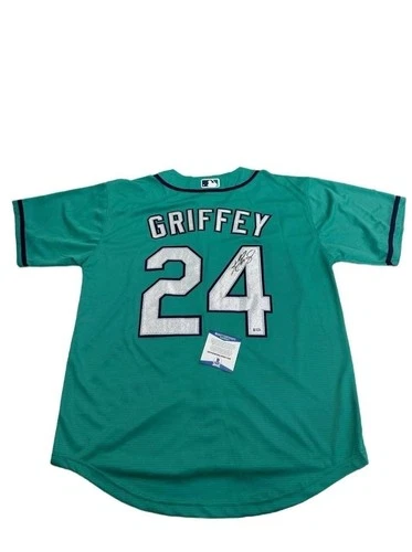 Ken Griffey Jr. Signed Nike Baseball Jersey Seattle Mariners Auto Beckett Coa