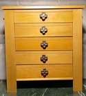 Hives And Honey Emma Jewelry Chest Box Antigue Walnut Wood Veneer Finish... — photo 1