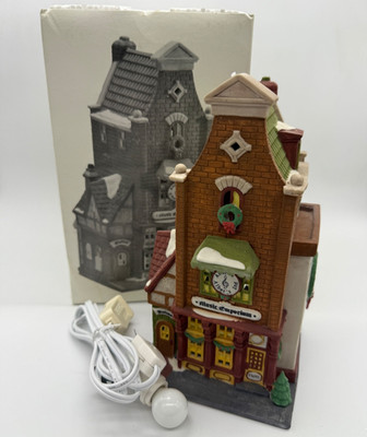 1992 Dept 56 Heritage Village 5531-0 Music Emporium Box Tested Working IWC