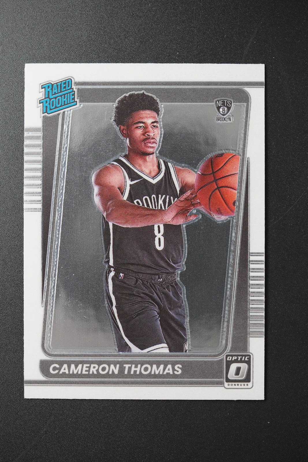 Cameron Thomas 2021-22 Panini Donruss Optic Rated Rookie Base #153 Nets -cup