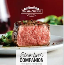WOW NEW "Your Omaha Steaks Guide Steak Lover's Companion" Booklet Pamphlet L@@K!