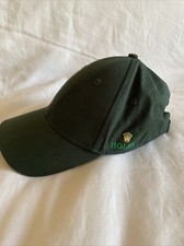 ROLEX BASEBALL HAT EMBROIDERED GREEN COTTON AUTHENTIC