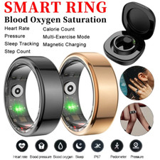 R02 Smart Ring Fitness Tracker Ring IP68 5ATM Waterproof Health Heart Rate Blo