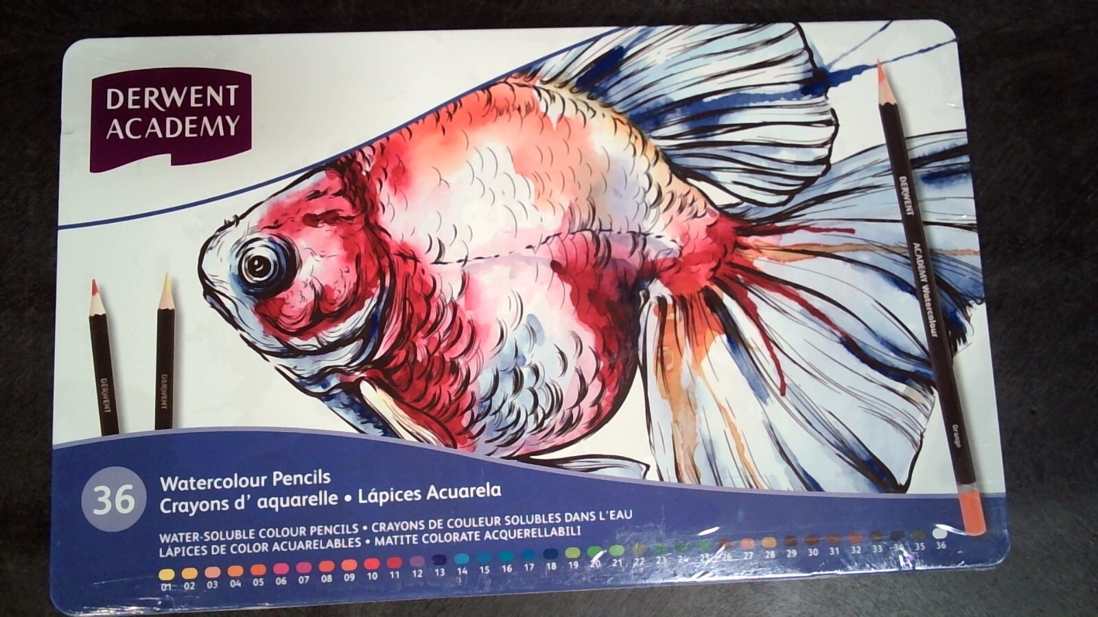 Water Color Pencil Metal Case 36color