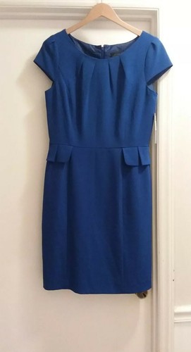 Beautiful NWT $128 Size 10 ASL Tahari Annette Sheath Career Dress Royal Blue - Picture 8 of 9