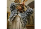 SASS & BIDE  "Born Wild"   Denim Fur Jacket -  Size 38 (Aus 8)  -  $590