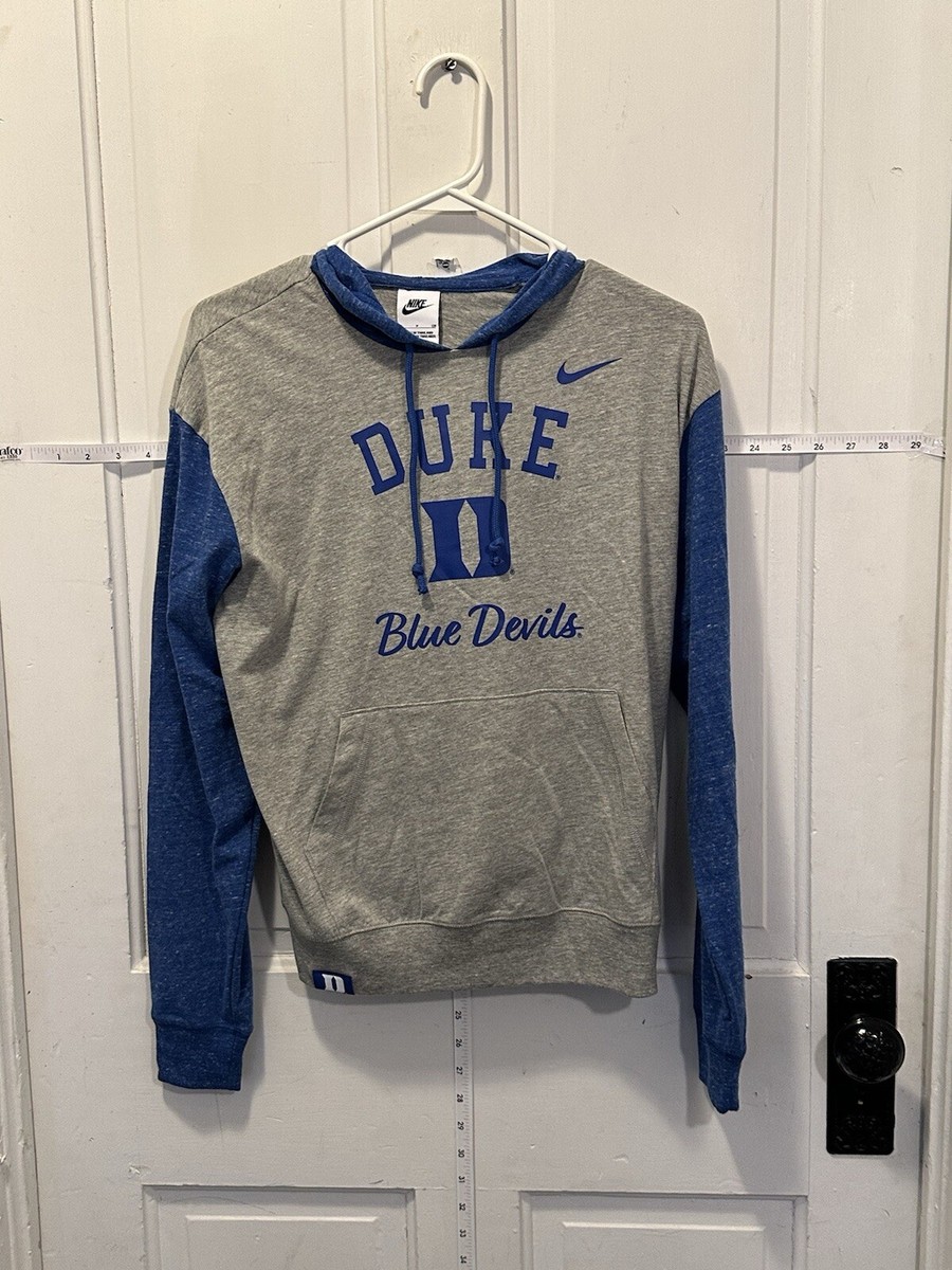 NIKE DUKE UNIVERSITY Lightweight gray HOODIE Sweatshirt Women's