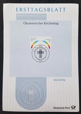 [SJ] Germany Church Day 2003 Conferences Rainbow (FDC) *card - Image 1 of 4