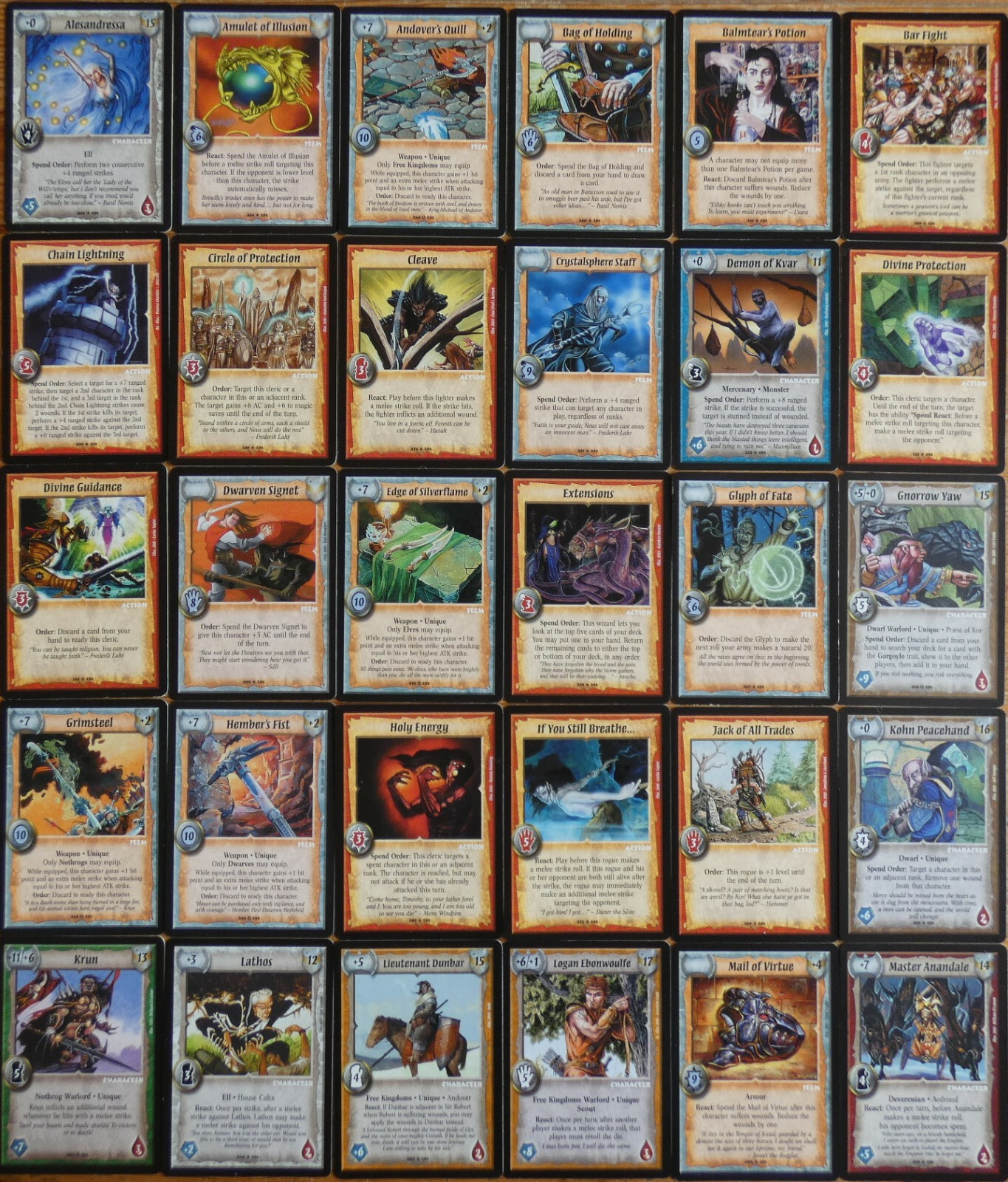 Warlord CCG Saga of the Storm Rare & Fixed Cards Part 1/2 TCG eBay